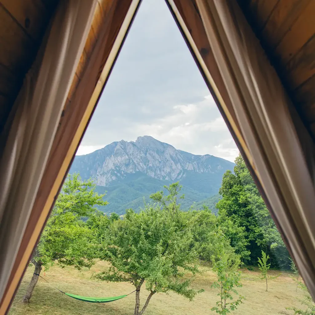 camp nomad in national park sutjeska